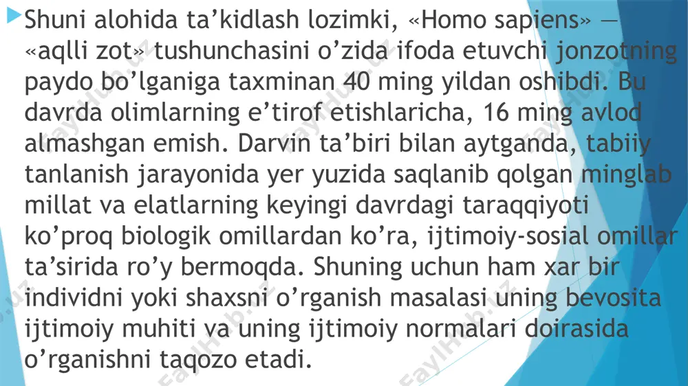 ar yuzasidan tasavvurlar, lekin aniq fikr yoki munosabat yo’q. autokommunikasiyaga xojat yo’q. shaxs autodialogining muhim belgilari. shaxs faolligi va faoliyat turlari jamiyat bilan doimiy munosabatni ushlab turuvchi, o’z-o’zinia nglab, har bir harakatini muvofiqlashtiruvchi shaxsga xos bo’lgan eng muhim va umumiy xususiyat — buuning faolligidir. faollik (lotincha «actus» — harakat, «activus» — faol so’zlaridan kelib chiqqan tushuncha) shaxsning hayotdagi barcha xatti-harakatlarini namoyon etishini tushuntiruvchi kategoriyadir. xulosa insn hamisha iqtisodi yoki ijtimoiy jihatdan yetuk va barkamol bolsagina u o’zmaqsadlariga erishadi va bu masala avalo biz uchun juda kerali sababi shundaki peagok sifatida shuni aytolamanki harbir oquvchni sharoyitida klib chiqgan holatda unga o’z orzulari va oldig qo’yilgan maqsadiga yetish uchun unga bor bilim va ko’nikma berb boorish zarurligini tushindim pedagok o’quvchilarga dars berib borish va shu bilan birgalikda o’zini ham baxolash o’rinli bo’ladi yani o’quvchilarga bilim berish bilan birglikda o’zining bilim ko’nikmolarini oshirib borishi erak ekanligini bugungi darskilda bilib oldim foydanilgan adabiyotlar karimova …