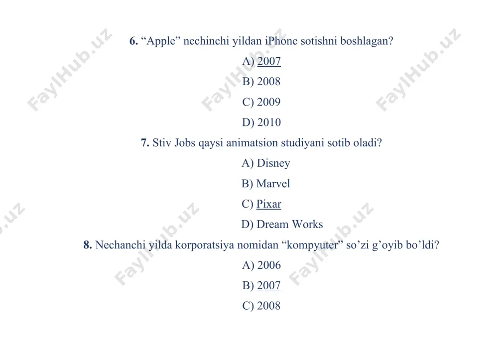 apple kompaniyasi testlar - Page 4
