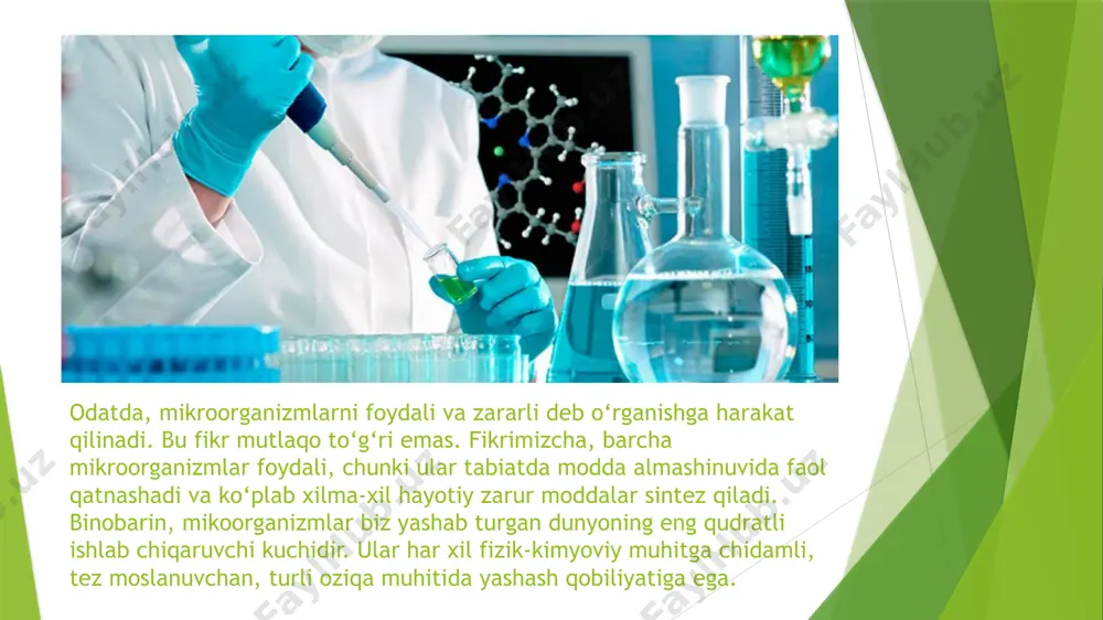 i donida oqsil miqdori juda kam bo‘lib, eng muhimi cho‘chqa bolalariga zarur bo‘lgan lizinning atigi 23 – 37% i, jo‘jalar uchun esa atigi 20 – 32 foizi mavjud. lizinning bunga yetarli bo‘lmagan miqdorini ham hayvonlar to‘laligiga o‘zlashtira olmaydilar, ya’ni cho‘chqa arpa doni tarkibidagi lizinning 6 g, makkajo‘xoridagi lizinning 72, bug‘doydagining 50 foizini o‘zlashtirishi mumkin, xolos. ma’lumki, hayvonlar oziqadagi faqat tanqis aminokislotalar ulushiga teng keladigan oqsil qismidan samarali foydalanish qobiliyatiga ega. bundan kelib chiqadigan bo‘lsak, don oziqasiga eng qimmatli komponent – oqsil, agar u lizinga to‘yinmagan bo‘lsa, hayvonlar organizmi ularni o‘z organizmlari va to‘qimalarida oqsil hosil qilishga emas, boshqacharoq aytganda go‘sht, sut, tuxum yoki jun hosil qilishga emas, balki ichki energiya sifatida sarflaydilar. o‘zbekiston respublikasi mustaqillikka erishgandan so‘ng qishloq xo‘jaligiga bo‘lgan munosabat tubdan o‘zgardi. shu boisdan jahon miqyosida xalq xo‘jaligida keng ko‘lamda qo‘llanilayotgan biotexnologiya fanining yutuqlarini mukammal egallash va bu fan usullarini amaliyotga tadbiq etish katta ilmiy-amaliy ahamiyat kasb etadi. biotexnologiya …
