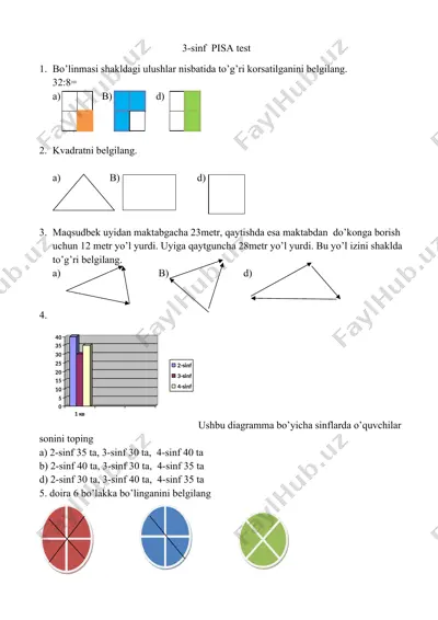 3-sinf pisa test — DOC