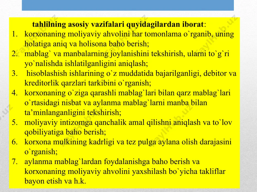 mehmonxonalarning buxgalteriya balansi aktiv va passiv moddalarining o’zaro bogliqliklari - Page 5