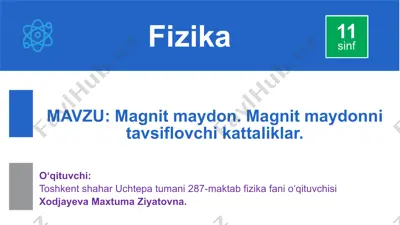 magnit maydon — PPTX