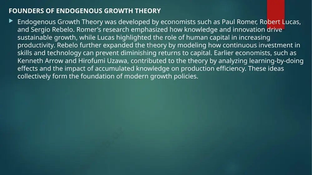 tize policies that foster knowledge creation and technological advancements to remain competitive. by embracing the principles of endogenous growth, nations can achieve sustainable and inclusive economic prosperity. image6.png image7.png image8.jpeg image2.png image3.png image4.png image5.png /docprops/thumbnail.jpeg