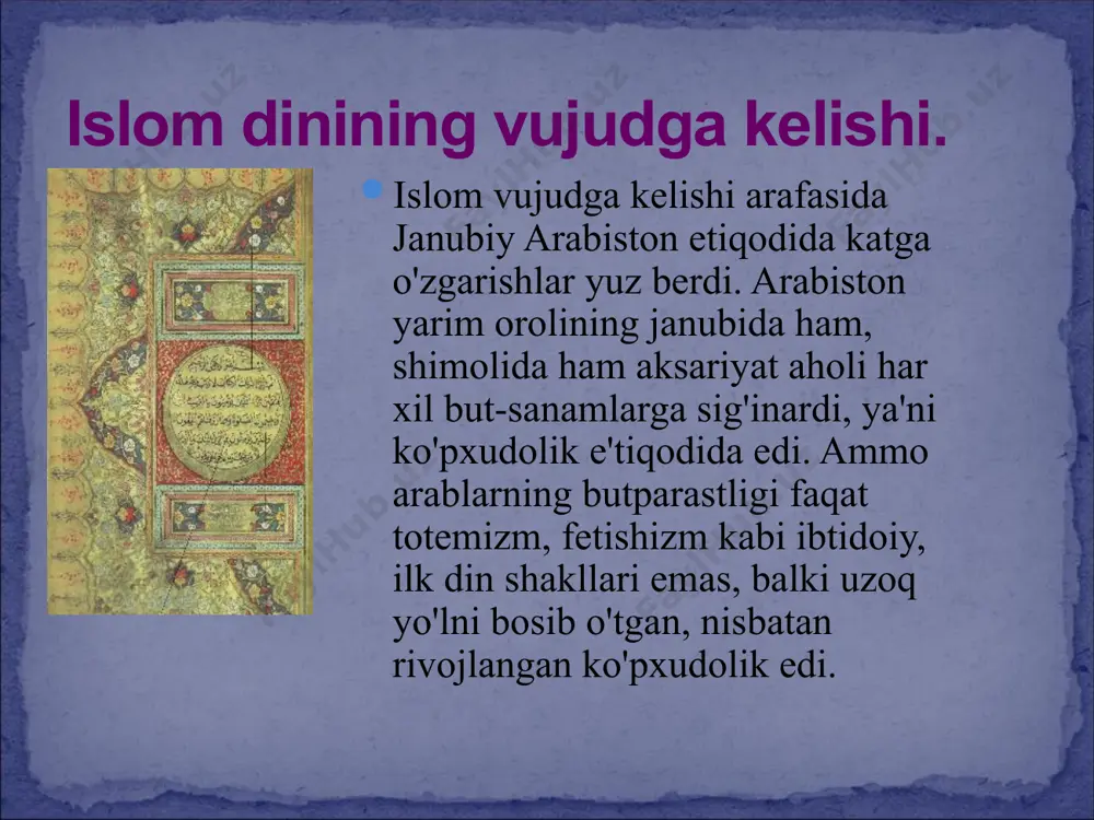 o'zbekiston mustaqillikka erishganidan so'ng misr arab respublikasi bilan mamlakatimiz orasida do'stona aloqalar yanada mustahkamlanib bormoqda. yurtimiz dunyoga yuz tutgan bir paytda boshqa davlatlar qatori misr arab respublikasi bilan ham diplomatik aloqalar o'rnatildi. toshkentda misr elchixonasi ochildi. 1995 yil 1 sentabri - o'zbekiston mustaqilligining 4 yillik bayrami bilan bir vaqtda qohirada o'zbekiston elchixonasining tantanali ravishda ochilish marosimi bo'ldi. toshkentda misr elchixonasi qoshida misr madaniyat markazi o'z faoliyatini davom ettirmoqda. mamlakatimiz fuqarolari bu yerda misr madaniyati, tarixi, uning erishgan yutuqlari haqida o'zlarini qiziqtirgan ma'lumotlarni olishlari mumkin. hadislarning yozma holatga keltirilmaganligiga yana bir asosiy sabab, payg’ambar a.s.ning qur’on bilan chalkashib ketmasligi uchun ularni yozishdan ta’qiqlaganliklari bo’ldi. lekin payg’ambar a.s. bir guruh sahobalarga hadislarni yozishga ruxsat berganlar, shuningdek, ba’zi bir shaharlarga yuborgan maktublarida ham hadislarning yozma holatini uchratishimiz mumkin. muhammad ‘alayhissalomning hadislaridan birida: “ey ummatlarim! men sizlar uchun qur’on-i karim bilan o’zimning sunnatim — yo’l-yo’riqlarimni qoldirdim. sizlar shu ikkalasini qattiq tutib, (ularga) amal qilsalaringiz, …
