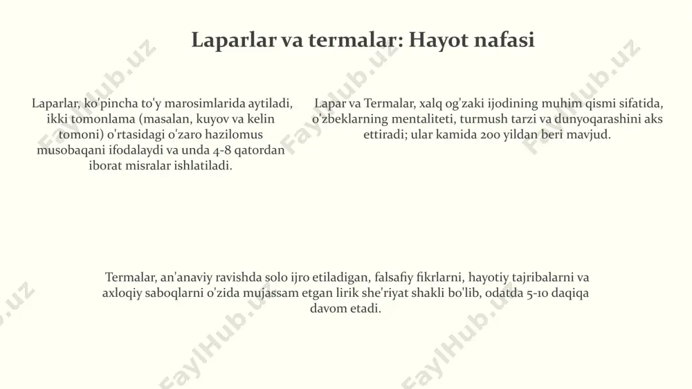 o'zbek xalq og'zaki ijodi va matallar - Page 5