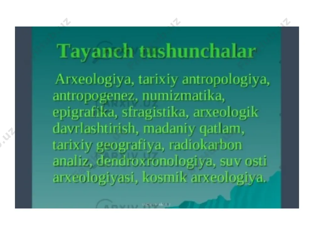 arxeologiya fanining rivojlanish tarixi - Page 2