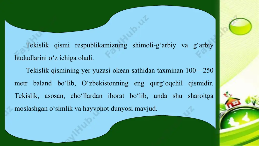 tabiat komplekslari tavsifi. o‘zbekistonning tabiiy geografik okruglari 7-sinf - Page 5