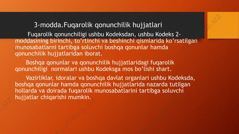 fuqarolik huquqining manbalari va ularning turlari - Page 4