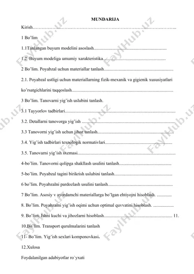 yig'ish uslubi tanlovi — DOCX