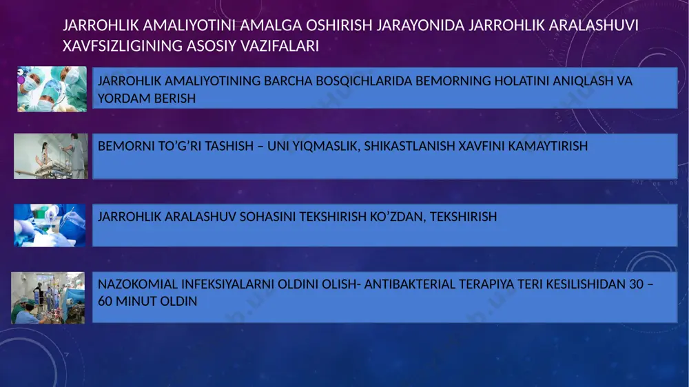 jarrohlik aralashuvlar bilan bog’liq asorotlarning oldini olish - Page 4