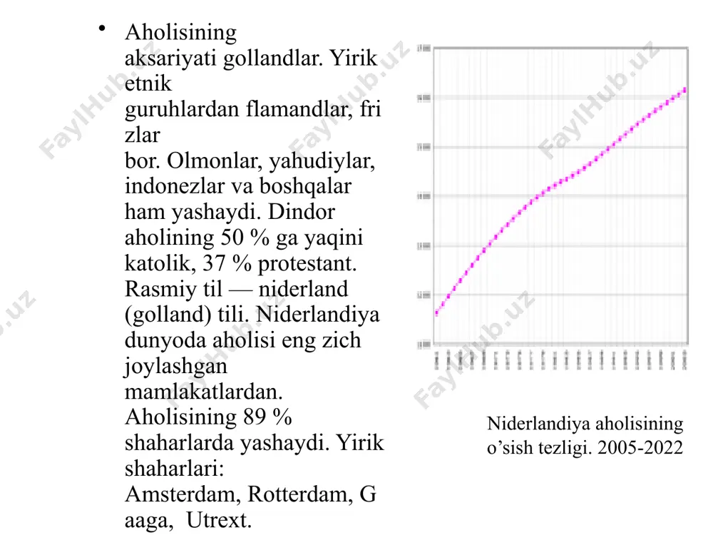 ak, covid-19 blokirovkasi ta'siri tufayli shaxslararo o'zaro munosabatlarning yo'qolishi gollandiyalik xodimlarni ko'proq tashvishga soladigan masala (30%), keyin esa shaxslararo o'zaro munosabatlarning yo'qolishi. yangi texnologiyalar va avtomatlashtirilgan mashinalar yoki ish joyidagi odamlarning o'rnini bosuvchi ai (ikkalasi ham 24%). oʻzbekiston respublikasi prezidenti i.karimovning 1993-yil niderlandlarga qilgan tashrifi ikki tomonlama munosabatlarni rivojlantirishga negiz yaratdi. tashrif chogʻida „oʻzbekiston respublikasi bilan niderlandiya qirolligi oʻrtasidagi iqtisodiy hamkorlik toʻgʻrisida qoʻshma bayonnoma“ imzolandi. 1996-yil toshkentda „investitsiyalarni ragʻbatlantirish va oʻzaro himoya qilish haqida“ bitim tuzildi. oʻzbekiston respublikasi bilan niderlandlar oʻrtasidagi tovar aylanmasi 1999-yilda 139,6 mln. aqsh dollarini, shu jumladan, eksport 98,1 mln. dollarni, import esa — 41,5 mln. dollarni tashkil qildi. oʻzbekiston respublikasida golland sarmoyasi ishtirokidagi 10 korxona roʻyxatga olingan, shundan 7 tasida golland sarmoyasi 100 % ni tashkil etadi. oʻzbekiston respublikasi tashqi iqtisodiy aloqalar agentligi huzurida niderlandlarning 7 firmasi oʻz vakolatxonasini ochgan. o’zbekiston-niderlandiya munosabatlari pieter elbers 1970 yil 11 maydagi tug'ilgan - bu indigoning bosh direktori bo'lib xizmat …