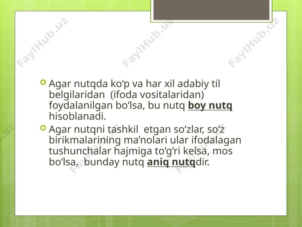 nutqiy madaniyat va o'qituvchi nutqi.nutqtexnikasi - Page 5