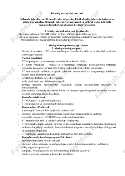 birlamchi tuberkulez — DOC