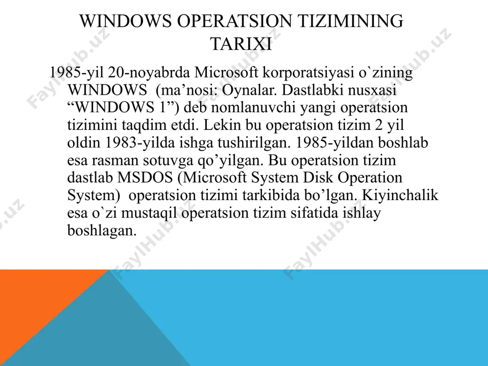 windows operatsion tizimi haqida tushuncha va uning versiyalari - Page 4