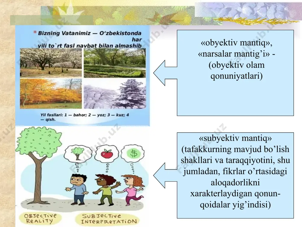 it mantiqiy ta’limotida fikrning chinligi masalasi muhim o’rin tutadi. u ko’proq induksiya va analogiyani o’rganishga e’tibor beradi, haqiqatni bilish uchun yakka buyumlarni kuzatish, his qilish orqali umumlashtirish zarur, deb ta’kidlaydi. sokrat (er. av. 469–399 y.y.) ta’limotiga ko’ra haqiqatni aniqlash uchun o’ziga xos usul darkor. bu usul vositasida o’rganilayotgan buyum haqida umumiy tushuncha hosil qilinadi va shu tushunchaga asoslanib buyum haqida fikr yuritiladi. haqiqatni aniqlash uchun muxolif fikridagi ziddiyatlar o’rganiladi. platon (er. av. 427–347 y.y.) ustozi sokratning, umumiy tushunchalar buyumlarning mohiyatini ifodalaydi, degan fikrini davom ettiradi. u umumiy tushunchalarni buyumlardan va insonlardan ajralgan mutlaq g’oyalar sifatida talqin qiladi, ularni birlamchi deb biladi. u hukmni tafakkurning asosiy elementi deb hisoblaydi. mantiq ilmining alohida fan sifatida shakllanishi aristotelning nomi bilan bog’liq. u birinchi bo’lib mantiq ilmi o’rganadigan masalalar doirasini aniqlab berdi. aristotel mantiqni «ma’lum bilimlardan noma’lum bilimlarni aniqlovchi», «chin fikrni xato fikrdan ajratuvchi» fan sifatida ta’riflaydi. mantiqning vazifasi chin fikrni, haqiqatni aniqlashdir, deb …