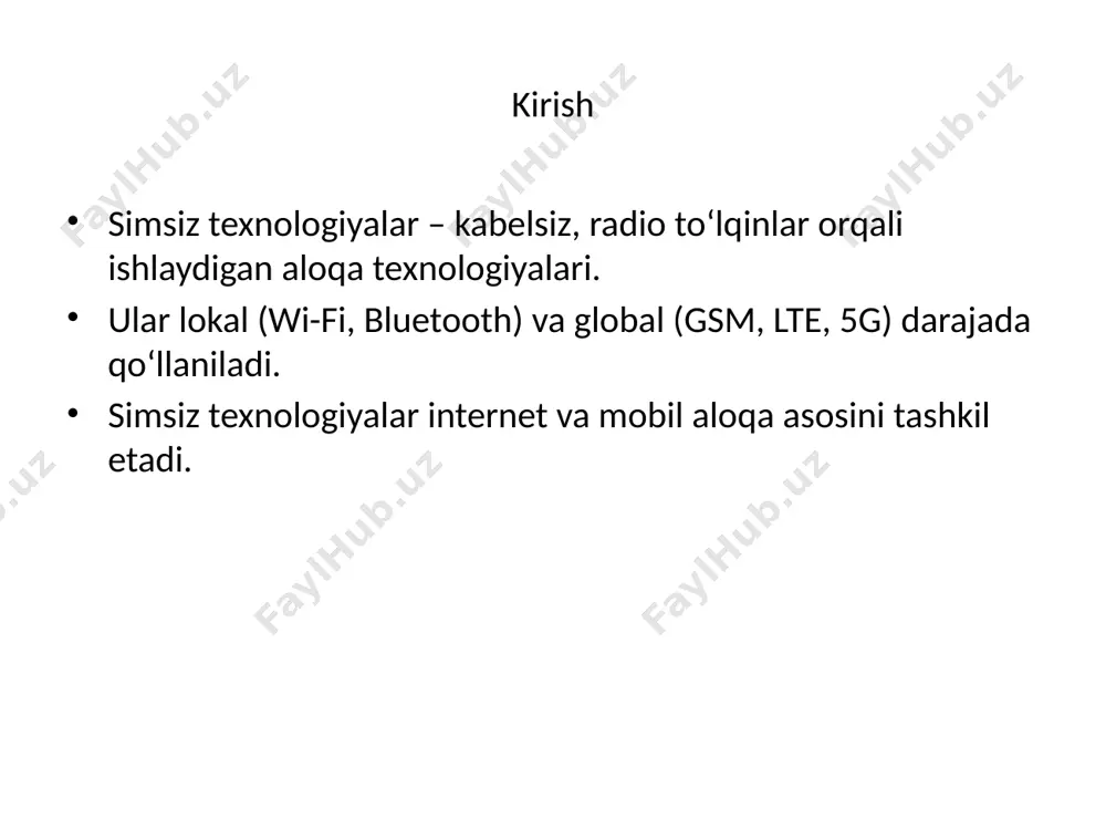 simsiz texnologiyalar - Page 2