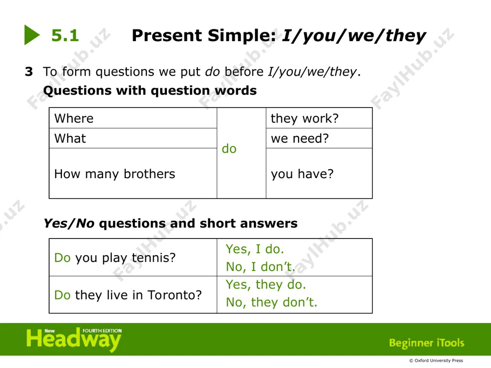 present simple: i/you/we/they - Page 2