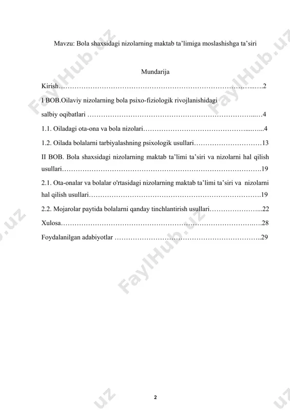 oqaydlik va beparvolik kuchayib borayotganligini qayd etdilar”. hayotning asl mazmun-mohiyatini anglab yetishga o'z umri va salohiyatini bag'ishlagan allomalarimizning asarlarida sog'lom avlod tarbiyasi bilan bog'liq masalalarga alohida o'rin berilgan. agar ota-ona o’z farzandiga, uning tarbiyasiga e’tibor bermasa bu kelajakda muammolarni yuzaga chiqarishi mumkin. o’sha vaqtda esa muammolarni hal qilishga kech bo’lishi mumkin. zero, bizni chaqqan ilonning ortidan chopsak, ilon zahrining butun tanamizga yoyilishiga sababchi bo’lamiz. bu holatning oldini olish uchun ilonning ortdidan yugirish emas, uning oldini olish kerak. shunday ekan bolaga yoshligidan befarq bo’lmay, uning tarbiyasiga, ilm olishiga e’tibor berishi kerak. har bir ota-ona tarbiya berar ekan, eng avvalo, salomlashishni, kattalarni hurmat qilishni o’rgatishi kerak. chunki bejizga dono xalqimiz: “gapning boshi - kalom, odob boshi - salom.” - deb bejiz aytmagan. ota-bobolarimiz azaldan yosh avlodni chiroyli xulqli, odobli, ilmli, qobil farzand bo’lib ulg’ayishiga katta ahamiyat berishgan. agar bola noqobil bo'lib ulg’aysa, undan faqat otaonagina emas, balki el - yurt, jamiyat, davlat …