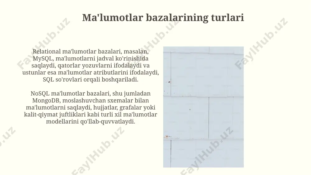 ma'lumotlar bazasi va data mining - Page 4