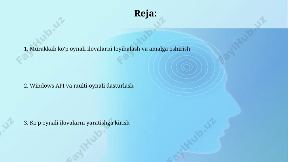 a responsiv ui dizayni, kamida 10 ta turli qurilma va ekran konfiguratsiyalarida sinovdan o'tkazilishi kerak. ko'p oynali ilovalar uchun ui dizaynida foydalanuvchi tajribasini yaxshilash maqsadida, kamida 3 turdagi oynalar o'rtasidagi o'zaro bog'liqlikni aniq va intuitiv qilish kerak, masalan, asosiy oyna, sozlash oynasi va ma'lumot oynasi. oynalarni joylashtirish va o'lchamlash oynalarning nisbati (aspect ratio)ni saqlash uchun, kenglik va balandlikni 16:9 yoki 4:3 kabi nisbatlarga mos ravishda o'zgartirishingiz kerak, bu esa monitor o'lchamlariga moslashuvchanlikni ta'minlaydi va foydalanuvchi tajribasini yaxshilaydi. bir nechta oynani ekranning ma'lum bir qismiga, masalan, 1/3, 2/3 kabi nisbatlarda joylashtirish uchun, ekranning umumiy piksellarini hisoblash va har bir oyna uchun piksellar sonini taqsimlash orqali oynaning o'lchamlarini hisoblash mumkin. ilovani optimallashtirish ilovani optimallashtirishda, 20 dan ortiq oynani bir vaqtda ochishda xotira sarfini kamaytirish uchun, har bir oyna uchun ajratilgan resurslar miqdorini 10% ga kamaytirish mumkin. multi-threading va parallel processing texnologiyalaridan foydalanib, ilovaning umumiy ishlashini 25% gacha oshirish va 500ms gacha javob …