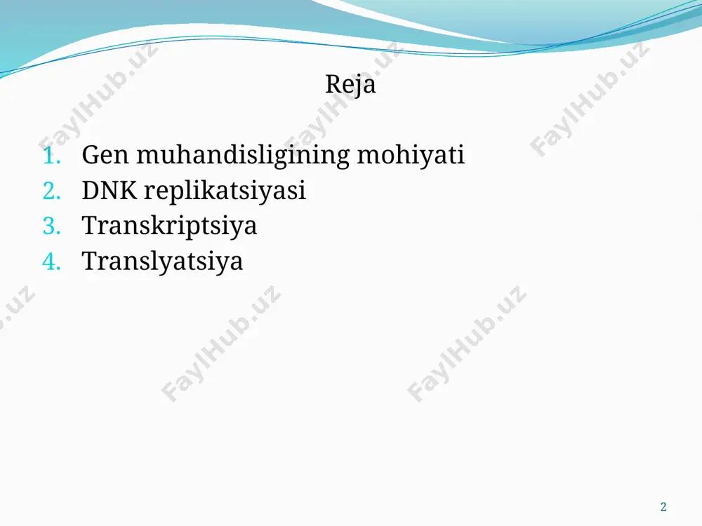 krobiologlari va kimyo muhandislari tomonidan takomillashtirilgan, rekombinant dnk texnologiyasi qismi esa molekulyar biologiya, bakterial genetika va nuklein kislota enzimologiyasidagi kashfiyotlarga qarzdordir bakteriyalarda dnk replikatsiyasi masalan ichak tayoqchasida sekundiga taxminan 1000 nukleotid tezligida davom etadi. bundan tashqari, eukaryotlarda telomeraza deb ataladigan maxsus replikatsiya fermenti har bir xromosomaning chiziqli uchlarini (telomerlarni) yakunlash uchun ishlatiladi. trnk "zaryadlangan" deyiladi. trnk molekulasining boshqa qismida uchta juftlashtirilmagan nukleotidlar mavjud bo'lib, ular birgalikda antikodon ketma-ketligi deb ataladi. ushbu ketma-ketlik oqsilni tashkil etuvchi aminokislotalarning chiziqli qatorini shakllantirishda hal qiluvchi rol o'ynaydi. translatsiya mrnk bo'ylab 5’-dan 3’ yo'nalishida soniyasiga taxminan 15 aminokislota tezligida sodir bo'ladi. 6 bitta mrnk bir vaqtning o'zida bir nechta ribosomalar tomonidan tarjima qilinishi mumkin, har bir ribosoma polipeptid zanjirini hosil qiladi. tez o'sib borayotgan e. coli hujayralarida har bir hujayrada taxminan 20 000 ribosoma bo'lgan butun populyatsiya daqiqada taxminan 30 000 polipeptid ishlab chiqarishga qodir. qavs ichida, taxminan 1000 ta asosiy juftlik (bp) bo'lgan o'rtacha …