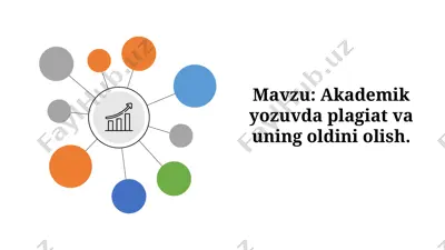 akademik yozuvda plagiat va uning oldini olish — PPTX
