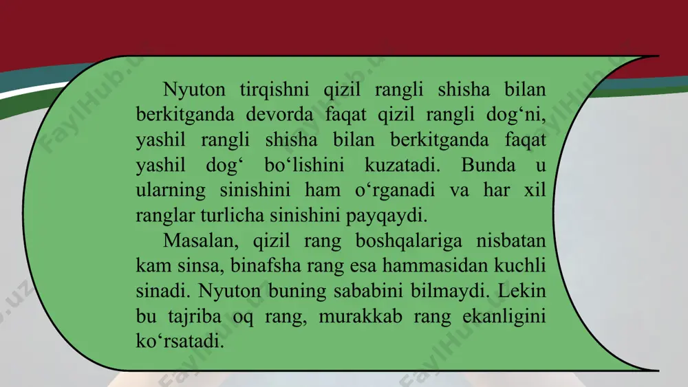 yorug‘lik dispersiyasi. spektral analiz 11-sinf - Page 5