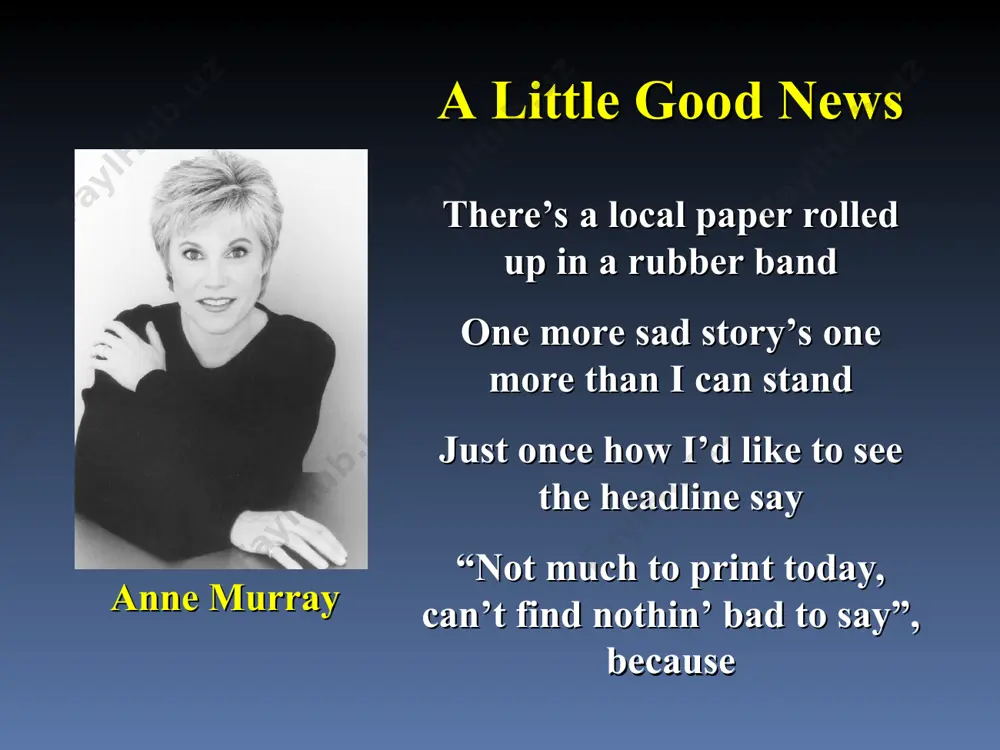… the good news is it doesn’t have to be this way. we have god’s good news in the gospel of christ… *