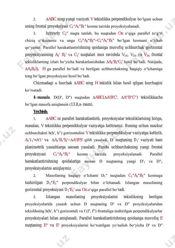 parallel ko‘chirish usulida metrik va pozitsion masalalar yechish - Page 5