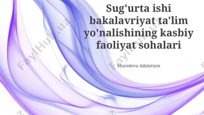 sug'urta mahsulotlari va polislar — PPTX