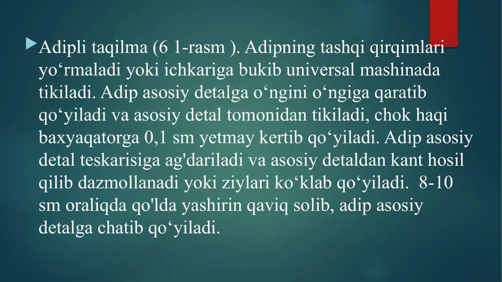 taqilmaturlar va ularni qo'llash jarayoni - Page 4