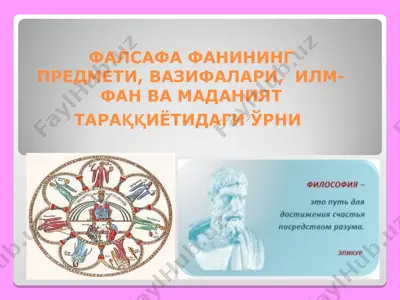 falsafa fani — PPT