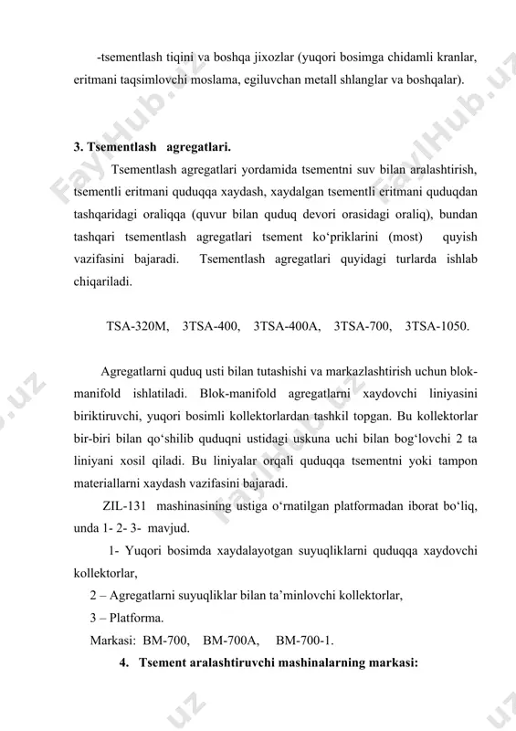 quduqni mustаxkаmlаshdа ishlаtilаdigаn uskunаlаr - Page 5