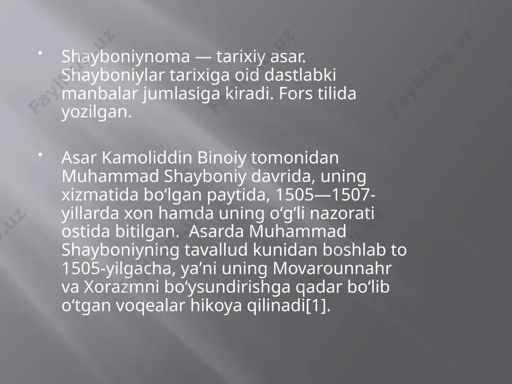 ubaydullaxonning markazlashtirish siyosati - Page 5