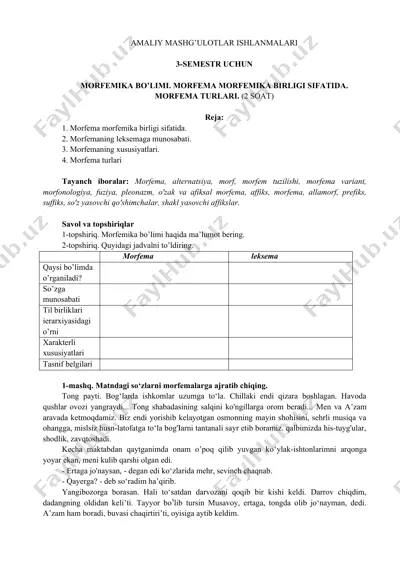 amaliy mashg’ulotlar ishlanmalari — DOCX