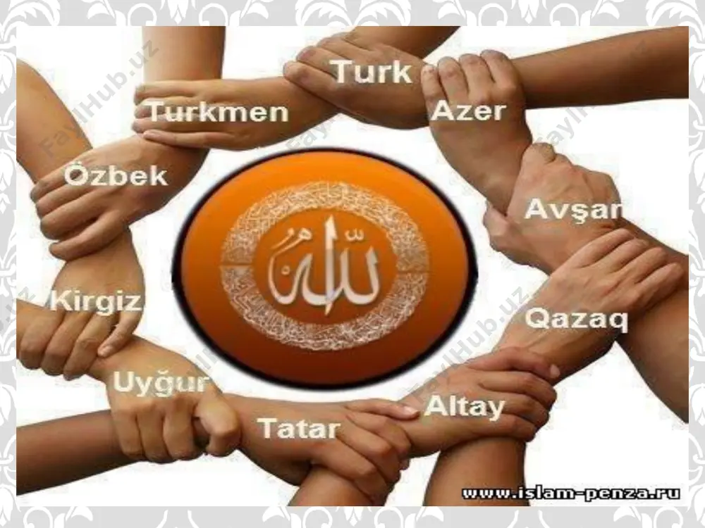 tafsirlarida, hadis toʻplamlari va shariat qoʻllanmalarida, shuningdek, viii-xii asrlarda vujudga kelgan ilohiyot adabiyotlarida oʻz ifodasini topgan. qur’on – islomning asosiy manbai va qadimiy tarihiy yodgorlik qur’on suralari parcha – parcha holda muhammad ( sav ) payg’ambarga 22 yil ( hijriy yil hisobida 23 yil ) mobaynida vahiy qilingan. eshiyuvchilar bu suralarni yod olib, yozib olishgan. “qur’on” arabch a “qara’a” – o’qimoq, oddiy o’qish,shuningdek ma’lum matnni ohong bilan o’qish, yani “qiroat qilish ”, “tilovat qilish ” mazmunidagi feldan, “o’quv”, “o’qiladigan kitob” ma’nosini beradi. qur’on vii asrga oid qadimiy yodgorlik bo’lgani sababli ichki tuzilshi tuzishi, yozilish uslubi, mazmuni, iboralari jihatidan o’ziga xos hususiyatlarga ega bo’lgab muqaddas kitobdir. u 114 sura 6236 (6666)oyatdan iborat. suralar “oyatlar to’plami” ( “oyatlar tuzilmasi” ) ma’nosini bildiradi. “oyat” so’zi faqat qur’oniy o’ziga xos ibora bo’lib “mo’jiza”, “ilohiy belgi” ma’nosini anglatadi. muhammad, muhammad ibn abdulloh (570/571, makka — 632, madina) — islom dini va birinchi musulmonlar jamoasi asoschisi. …