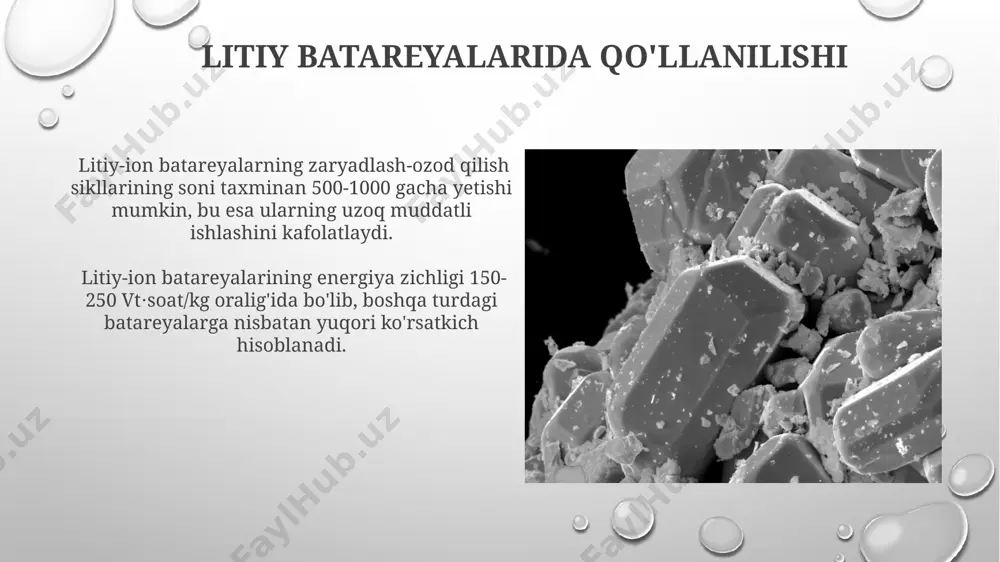 litiy va uning birikmalarini olinish xossalari - Page 4