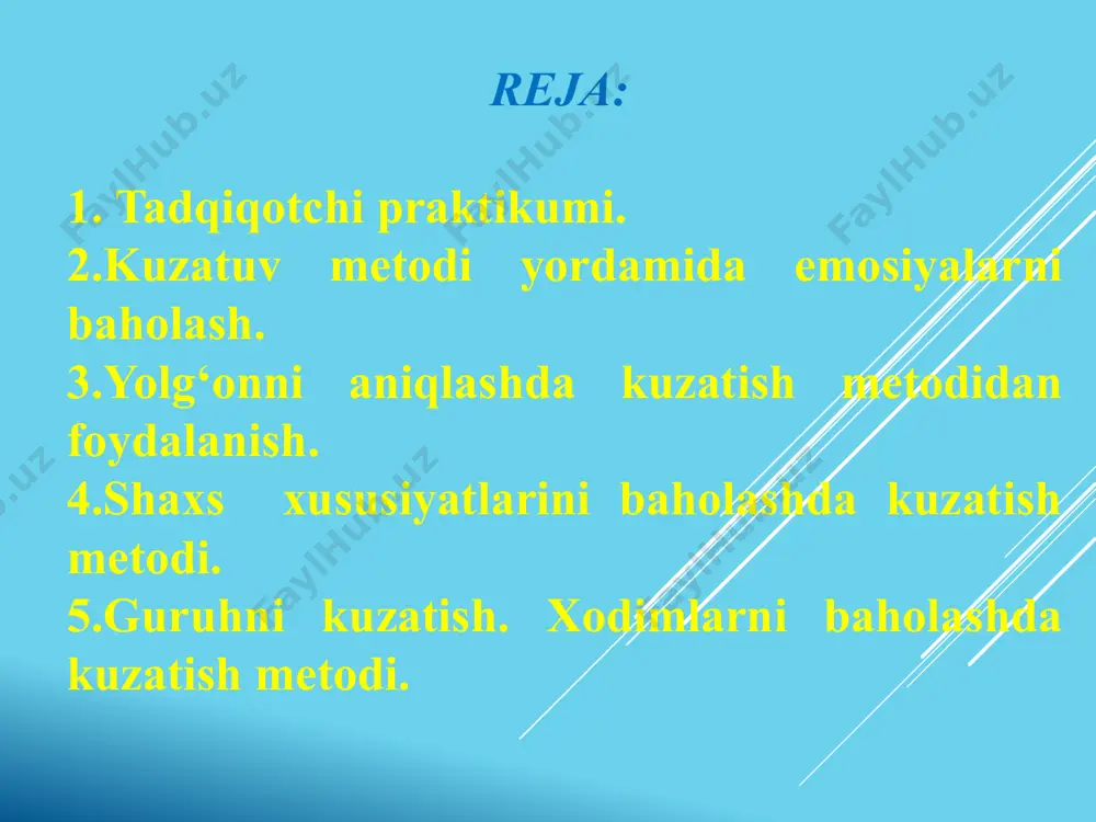 assislari va boshqa mutaxassislarning psixologik kompetentligini shakllantirish; maktab , oliy ta’lim muassasasi va lisey o‘quvchilarining psixologik kompetentligini shakllantirish. psixolog- tadqiqotchi – tanlangan psixologiya sohasida ilmiy-tadqiqot ishlari bilan shug‘ullanadi. turli usullar yordamida - tizimli kuzatish, eksperiment, suhbat, anketa, test-psixologik tadqiqotlar o‘tkazadilar, aqliy hayot haqida ob’yektiv bilimlarga ega bo‘ladilar, ruhiy hodisalarni tushuntiruvchi va bashorat qiluvchi tushuncha va nazariyalar yaratadilar. olimlar adabiyotlar bilan ishlashda; ilmiy dalillarni tahlil qilish va tizimlashtirishda; psixologik tadqiqotlarni rejalashtirishda, tashkil etish va o‘tkazishda; olingan natijalarni qayta ishlashda, tahlil qilish, tizimlashtirish va umumlashtirish, ilmiy hisobot va adabiyotlar tayyorlashda ishtirok etadilar va ushbu vazifalarni bajaradilar. amaliy psixolog-davlat faoliyatining ta’lim, sog‘liqni saqlash, huquq, ishlab chiqarish, biznes, savdo va reklama, ommaviy axborot vositalari, siyosat va boshqa kabi sohalarida ishlaydi. bugungi kunda deyarli har bir nufuzli tashkilot psixologni o‘z xodimlari bilan tanishtirishga yoki psixolog-maslahatchini hamkorlikka jalb qilishga, unga turli vazifalarni belgilashga harakat qiladi. kasbiy faoliyat sohasi professional psixologning o‘ziga xos muammolari bilan belgilanadi. bu …