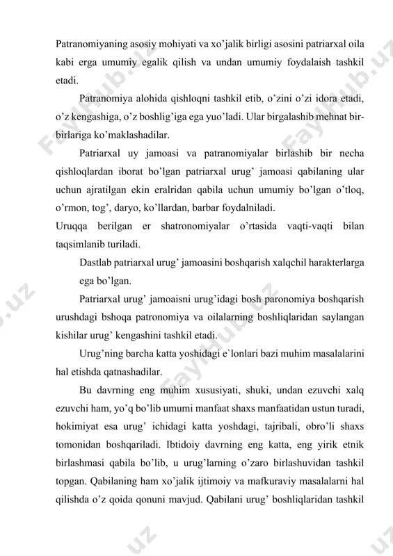 xususiy mulk sinflar va davlatni paydo bo’lishi - Page 5