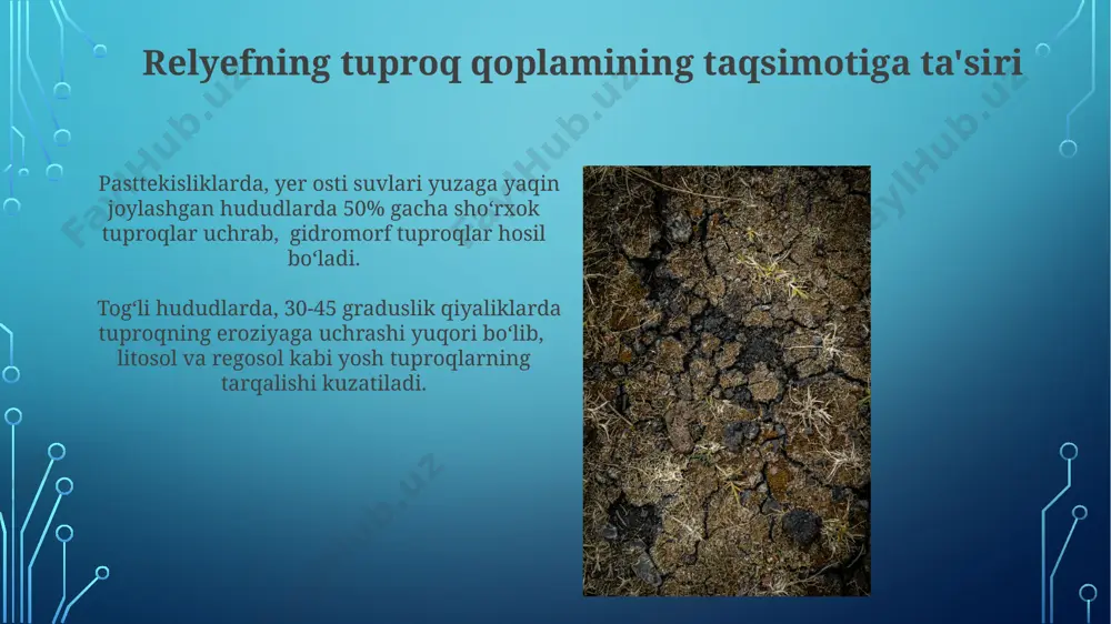 ritalari va relyef modeli ma'lumotlarini qo'shish orqali 30% ga yaqin aniqlik bilan prognoz qilish mumkin. e'tiboringiz uchun rahmat @taqdimot_robot image3.jpg image4.jpg image5.jpg image6.jpg image7.jpg image8.jpg image9.jpg image10.jpg image11.jpg image2.png