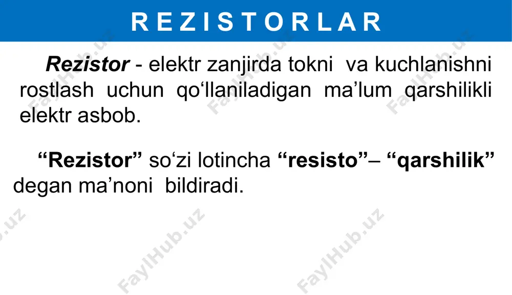 elektr rezistorlar, reostatlar, potentsiometrlar - Page 4