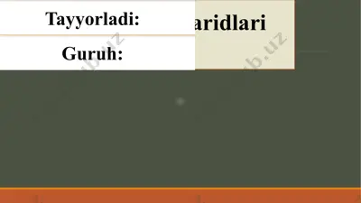 davlat xaridlari tizimi — PPTX