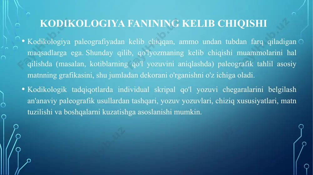 kodikologiya fanining maqsad va vazifalari - Page 5