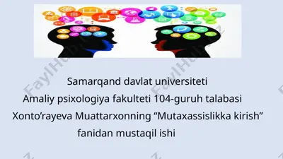 "qorako’z majnun" hikoyasining psixologik tahlili — PPTX