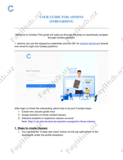 cerebry platform admin guide — DOCX