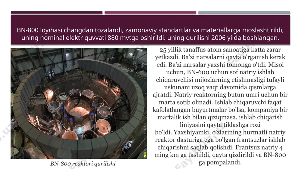 bn-800 reaktorini ekspluatatsiya qilish va uning xavfsizligi - Page 5