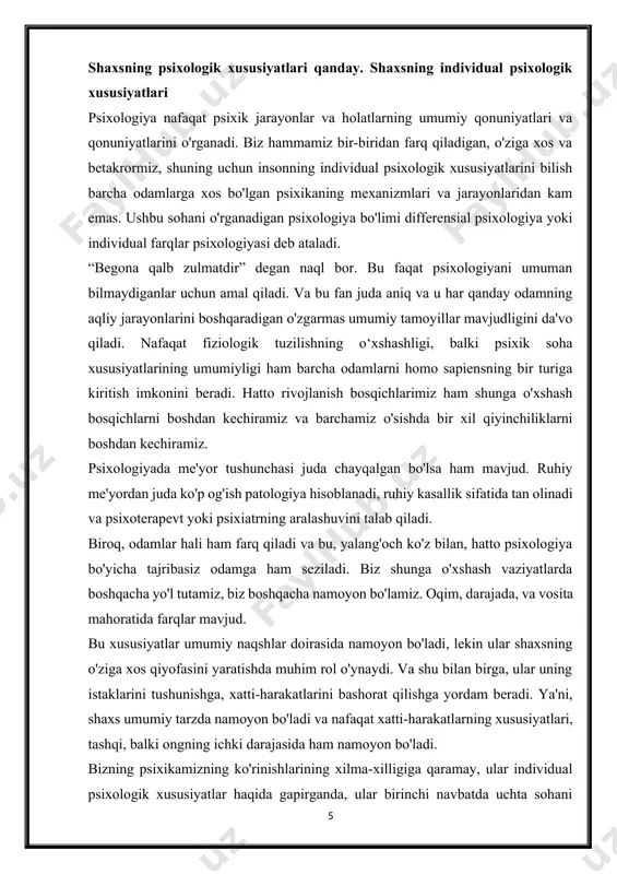 ) odamni harakatchan, hatto notinch, tez-tez kayfiyat o'zgarishiga moyil va obsesyon darajasiga qadar ochiqko'ngil qiladi. · melan xoli (qora safro) g'amginlik, tushkunlik va qat'iyatsizlik kayfiyatini keltirib chiqaradi; bu suyuqlik ustun bo'lgan odamlar g'amgin yutqazuvchilardir. qadimgi yunon olimi tomonidan tasvirlangan temperament turlari (sanguine, flegmatik, melanxolik va xolerik) hali ham eng mashhur bo'lib qolmoqda, garchi, albatta, ularning xususiyatlariga tuzatishlar kiritilgan. va endi hech kim temperament xususiyatlarini tanadagi suyuqlik bilan bog'lamaydi. zamonaviy psixologiyada temperament darhaqiqat, temperament psixikaning dinamik xarakteristikasi bo'lib, uning turlarining farqi ikkita asosiy asabiy jarayonning harakatchanligi va kuchi bilan bog'liq - qo'zg'alish va inhibisyon. bu aloqani rus fiziologi i.p.pavlov kashf etgan va tavsiflagan. u o'ziga xos temperament tasnifini taklif qildi, bu asosan gippokratnikiga to'g'ri keladi. sangvinik odam asabiy jarayonlarning yuqori tezligi va kuchliligi, shuningdek, qo'zg'alish va inhibisyon muvozanati bilan ajralib turadi. bu sanguine odamlarni faol qiladi, lekin shovqinsiz. ular juda yorqin va kuchli his-tuyg'ularga ega yuqori ish qobiliyatiga va barqaror kayfiyatga …