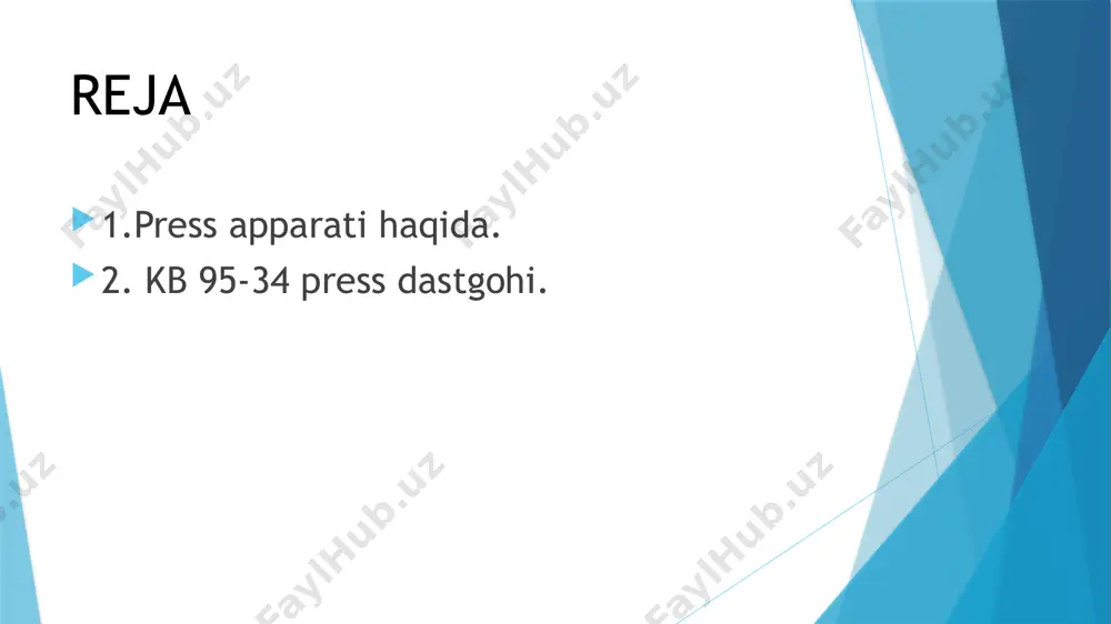 nform.ru/kpo/pressy-mehanicheskie/kb9534.shtml 2. https://uz.wikipedia.org/wiki/press image1.png image2.jpeg image3.png