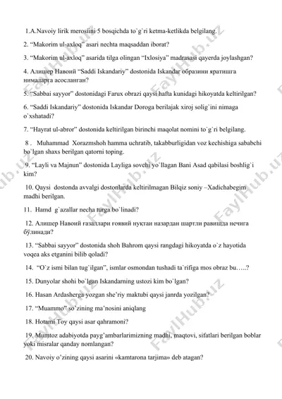 nodavlat bobobekov tarixiy qarashlari — DOCX