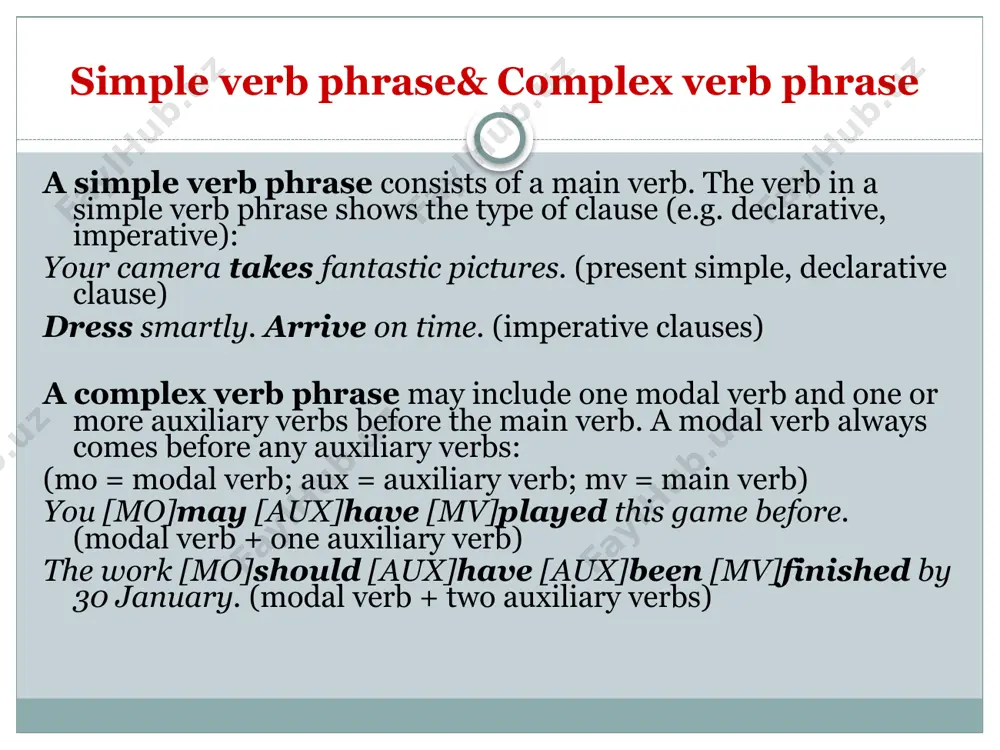 memory verb phrases - Page 5